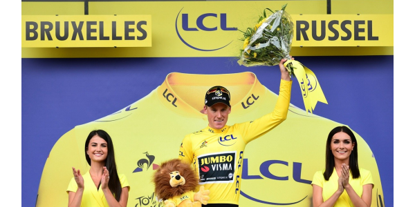 Slutningen af første fase af Tour de France