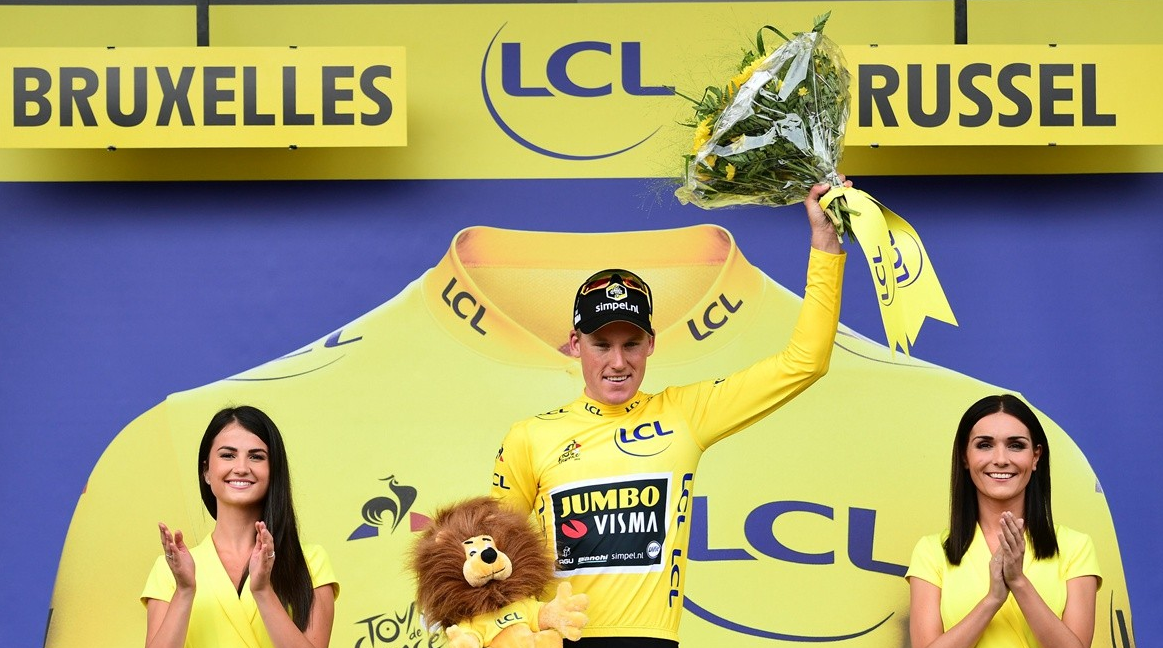 Slutningen af første fase af Tour de France